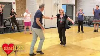 Donna Boyle Latin Hustle Class Demo, Hustle Into Paradise, Pompano, FL - 4/1/2023