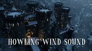 Sleep Well in a Snowstorm - Howling Wind Sound in an Isolated Medieval Castle Atmosphere -ASMR Sleep
