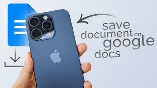 How to Save a Document on Google Docs on iPhone (tutorial)