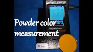 Powder color measurement using benchtop spectrophotometer by Sensegood Instruments