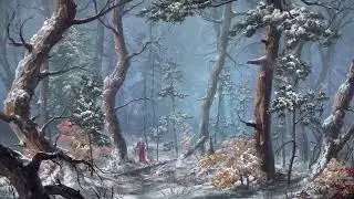 Whispers of the Winter Woods | Calm Fantasy Music & Snow-Covered Forest Sounds