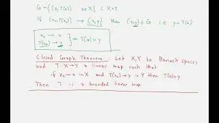 Project Banach Spaces - 21 - The Closed Graph Theorem