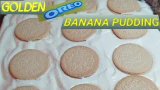Golden Oreo Cookie Banana Pudding🍌