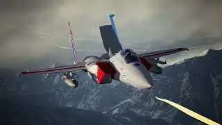 Ace Combat 7 - Starscream in the mountains