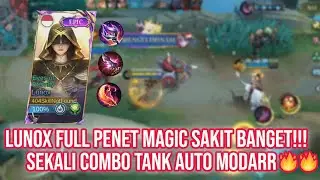 LUNOX MID FULL MAGIC PENET PEDES BANGETT!!! SEKALI COMBO AUTO MATI 😮😮|Mobile Legends #fyp #mlbb