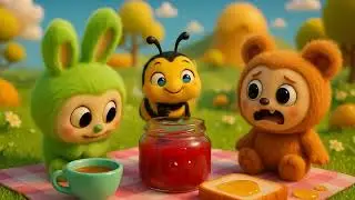 The Honey Hills Picnic 🐝🍯 | 3D Animal Adventure Song for Kids