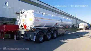 30,000 liters fuel oil tank semi trailer，designed with high duty type