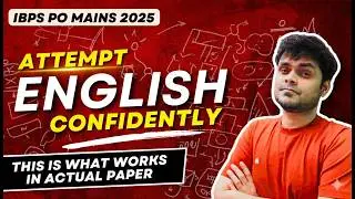 🔥English Full Paper Attempt Strategy | IBPS PO Mains 2025 CRACKED (Priority + Time Management)