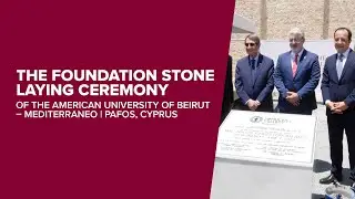 The foundation stone laying ceremony