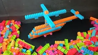 Satisfying DIY Lego Helicopter Build | ASMR Building Blocks #buildingblocks SABRINA TOYS