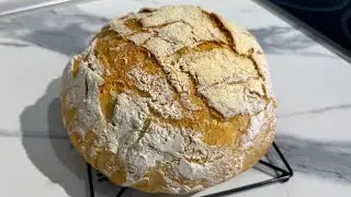 Хлеб без замеса для Нового года 😍 Приготовить этот домашний хлеб может каждый 🫶