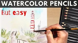 Watercolour pencils - a simple sketch