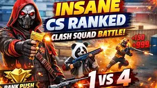 INSANE CS RANKED MATCH 😱 | Heroic Push in Clash Squad | Free Fire