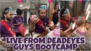 DeadEyes Guys BIRTHDAY CELEBRATION ❤️ || LIVE FROM DeadEyes Guys BOOTCAMP 🥳 - GAURABYT ||