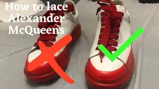 How to lace Alexander Mcqueen & Designer Shoes Tutorial (2021) - DRE THESHOEGOD