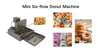 Mini 6-Row Donut Machine Sfenj Kuih Keria Jalebi Machine Zeppole Bu&ntilde;uelos Rosquillas#machine