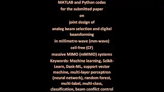 Matlab & Python codes for beam selection & digital beamforming - Part I