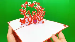 Beautiful Valentine's Day card idea | 3D love pop up card tutorial | 3D Hearts Card | DG Handmade