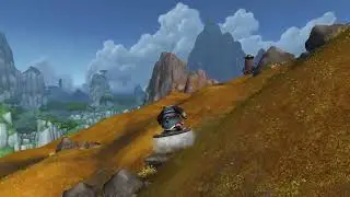 Pandaren on the Flying Disc mount - The Ring version - World of Warcraft TWW