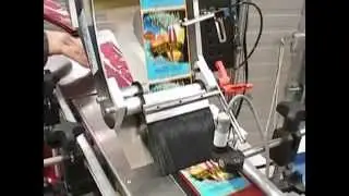 JDA- Stand Up Bag Labeler , Coffee Pouch Labeling Machine