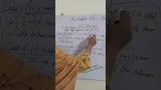 Middle term of binomial expresion