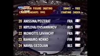 5th Group Warm-Up, Free Dance - 1995 European Figure Skating Championships