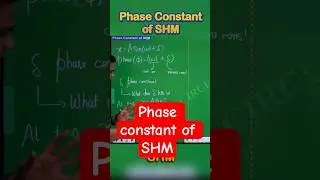 Phase Constant of SHM