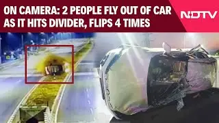 Karnataka Accident | On Camera, 1 Killed As Speeding Car Hits Divider, Flips Over 4 Times