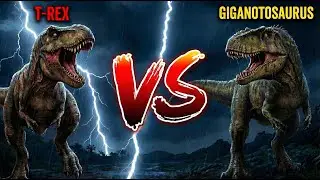 T-Rex VS Giganotosaurus: La batalla que la evoluci&oacute;n intent&oacute; evitar ⛈️🦖