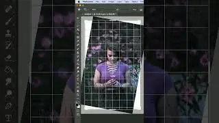 Photoshop content aware crop #shorts