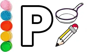 Learn Alphabet A to Z Words with TWO EXAMPLE | Drawing and Coloring | Draw ABC for toddlers