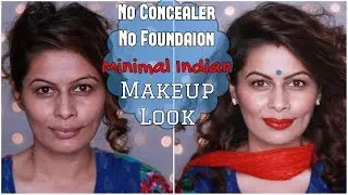 No Foundation No Concealer INDIAN HOUSEWIFE MAKEUP | Daily Makeup for Newly Weds |  | Kavya K