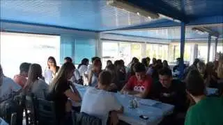 Visiting Cape Sounio, eating and singing at a seaside taverna