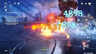 Genshin Impact - Spiral Abyss V 2.2-2.3 - Floor 12 Chamber 3 - 3* - Only 2 Top 10 Used