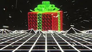 Digital Holiday Trap Music Screen Saver | 2 HOURS | Christmas Background Music