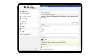 Touchbase SM2 - Showing Feedback Forms