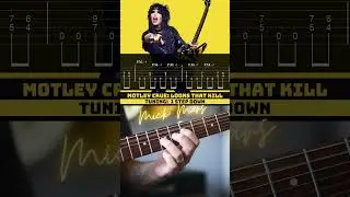 Looks That Kill Guitar Riff by Mick Mars and Motley Crue #shorts