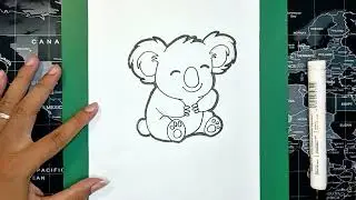 How To Draw Cute Koala Cartoon