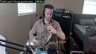 Day 67 - French horn practice: The early (pond)bird gets the horn. Or something