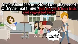 My husband left me when I was diagnosed with terminal illness, left me with four kids and regretted