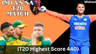 T20 Highest Score 441 - India vs South Africa #wishout #india #southafrica
