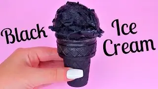 DIY Black Ice Cream & Black Ice Cream Cone!