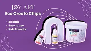 Joy Art Eco Create Chips | Non-Toxic, Kid-Safe Resin Alternative | Easy DIY Craft Material