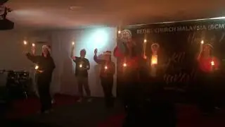 Candle light dance by youth BCM Miri