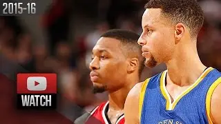 Stephen Curry vs Damian Lillard PG DUEL Highlights (2016.01.08) Blazers vs Warriors - SICK!