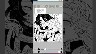 mitsuri x obanai manga #music #anime #ibispaintx #kimetsunoyaiba #obanai #obanaixmitsuri #mitsuri