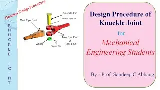 Lecture - 2. 3  Design procedure of knuckle joint