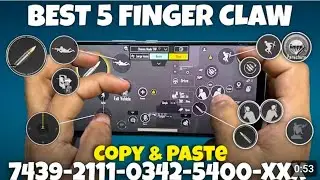 BGMI Best 5 Finger Claw Setup 🔥 Pro Aim & Control | Sensitivity + Settings (2026)