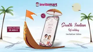 Online South Indian Wedding Invitation Video || Shorts || South Indian Wedding Invitation || W-408-V