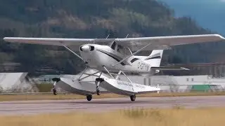Cessna 172 Seaplane Takeoff